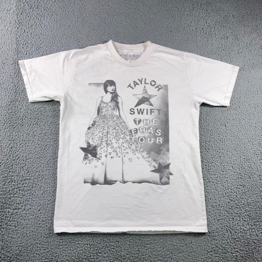 Taylor Swift T-Shirt Unisex Medium The Eras Tour White Graphic‎ Oversized Tee